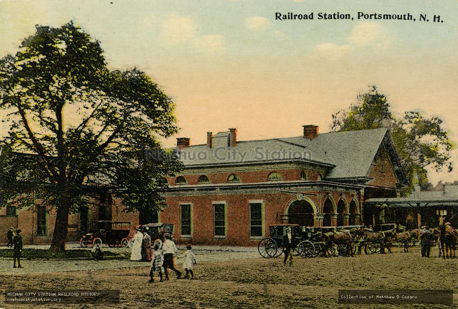 Postcard: Railroad Station, Portsmouth, New Hampshire